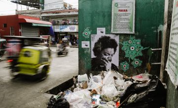 Have you seen these portraits near trash piles in Cavite?