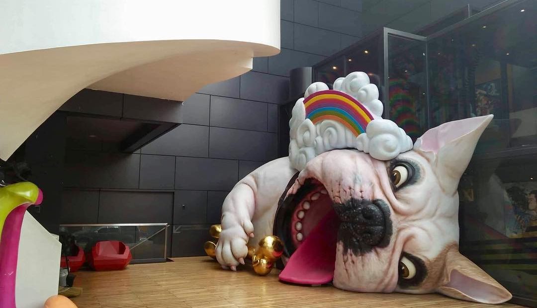 You might have to enter through this dog’s mouth for this new exhibit