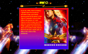 “Captain Marvel” brings back the ’90s aesthetic for promotional website