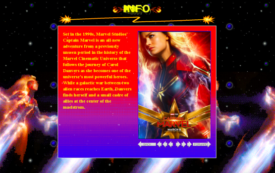 “Captain Marvel” brings back the ’90s aesthetic for promotional website