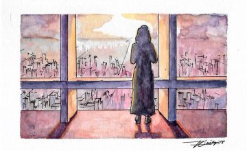 Buy a watercolor postcard and help send this artist to Art Vancouver 2019