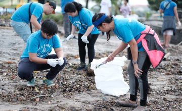 We helped clean Manila Bay, and it was a rewarding experience