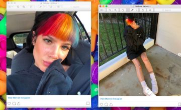 Cutting your bangs is dead, long live rainbow bangs