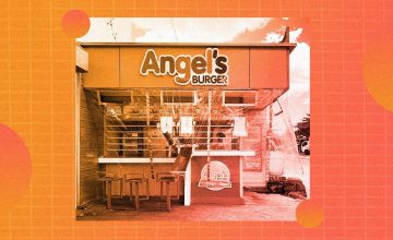 Miss Rona works hard, but Angel’s Burger’s makeshift slides work harder