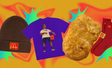 Whoever prayed for chicken nugget-printed tees, Travis Scott heard you