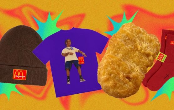 Whoever prayed for chicken nugget-printed tees, Travis Scott heard you