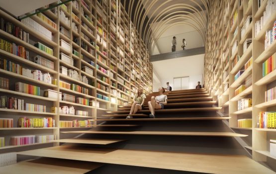 College kids in Japan can hang out at this Haruki Murakami library soon