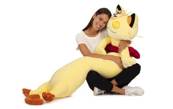 This 5-foot long Meowth plushie is the only Valentine I need, TBH