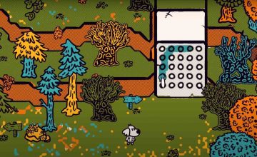 This adventure game lets you paint everything like a coloring book
