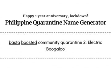 Baptize your community quarantine with this weird generator