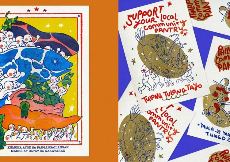 Help a soup kitchen by buying a riso poster for your community pantry