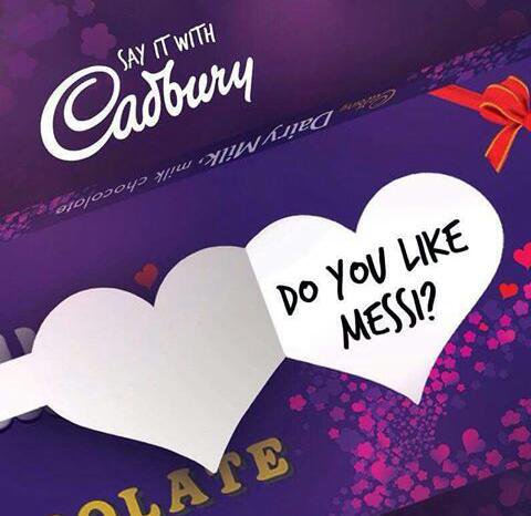 Even Cadbury jumped on the “Do you like Messi?” social storm