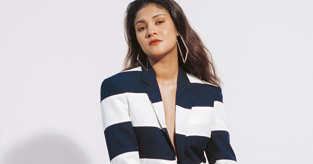 Kiana Valenciano looks fly in our take on sharp, dapper suits