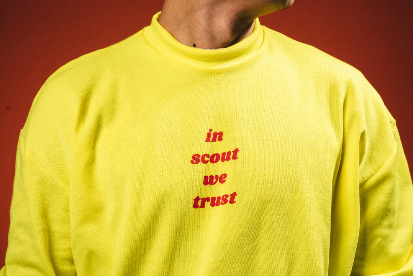 “IN SCOUT WE TRUST” SWEATER