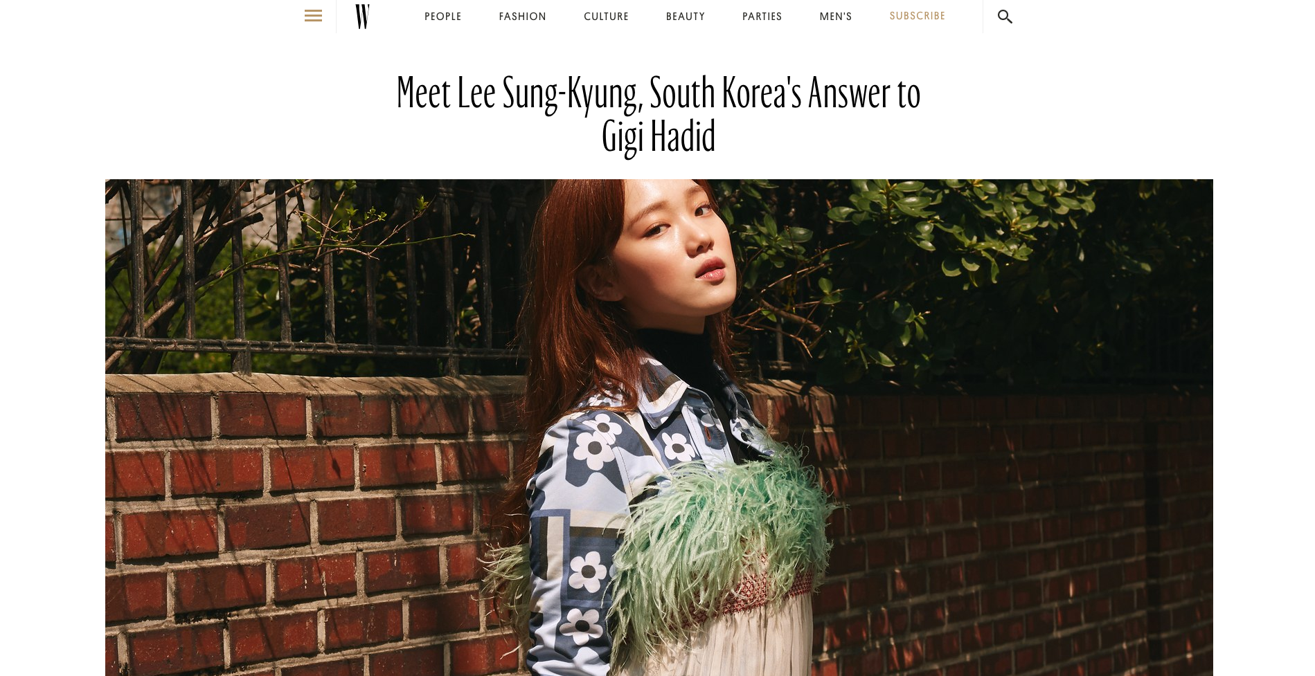 Lee Sung-kyung on W Magazine