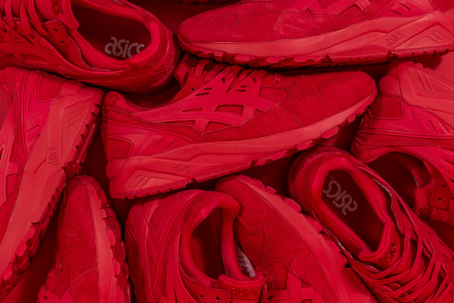 The New ASICS Gel Kayano x Packer “Triple Red” Is A Red Velvet Cake In Shoe Form