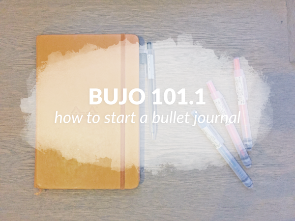 Using a bullet journal: BuJo 101