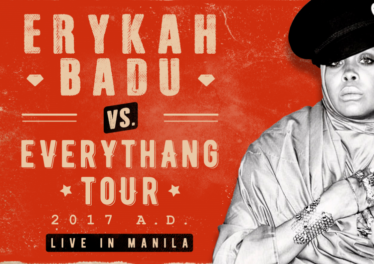 Erykah Badu is ending her ‘Badu VS. Everythang Tour 2017 A.D’ in Manila