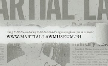 In case you weren’t born then, there’s a Martial Law Museum now